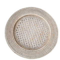 Whitewash Charger Plate