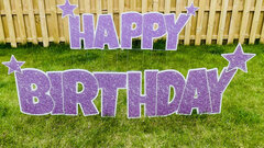 Lavender Sparkle Happy Birthday + Choose Your Super Set