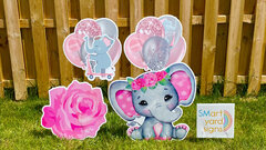 Baby Pink Elephant Set
