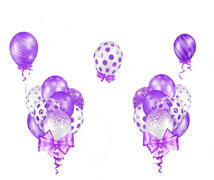 Purple Balloon Set
