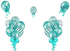 Teal Balloon Set