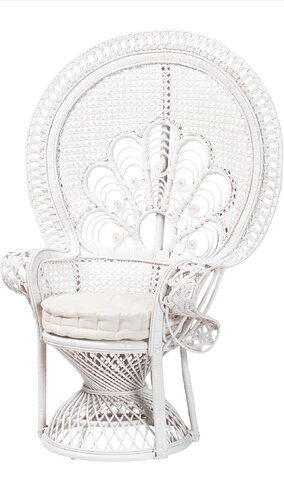 White Peacock Chair