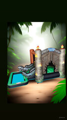 Jurassic World Dinosaur Bounce House