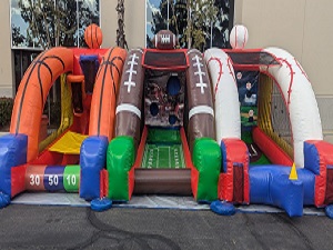 Ultimate Sports Inflatable Challenge Game (Baseball, Basketball, Football)