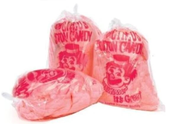 FRESH 'PRE-MADE' Cotton Candy Bags - 30 Servings Pre-Made Cotton Candy Bags - $75
