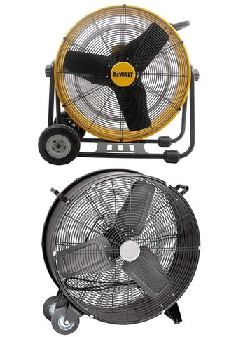 *SPECIAL* Two Industrial Fans Black & Yellow (Perfect for Party Air Flow) - $50