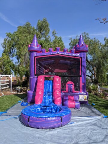 The Princess Castle Bounce House with Water Slide and Pool