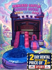 The Princess Castle Bounce House with Water Slide (WET)