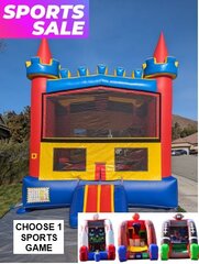 *SPORTS SALE* The Castle Bounce House + Choose 1 Sports Challenge Game