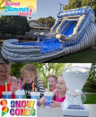 *SUPER SUMMER SALE* The Summer Splash Water Slide with Free Snow Cone Machine Rental (Supplies Included)