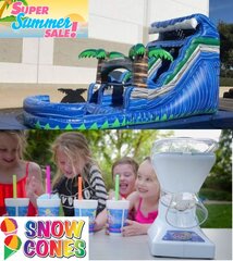  *SUPER SUMMER SALE* NEW Tsunami Water Slide with Free Snow Cone Machine Rental (Supplies Included)