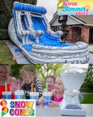 SUPER SUMMER SALE - Summer Splash Water Slide with Free Snow Cone Machine Rental (Supplies Included)