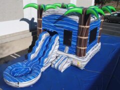 The Tropical Paradise Bounce House with Water Slide (WET)