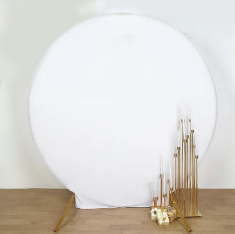 Round Backdrop Cover (White)