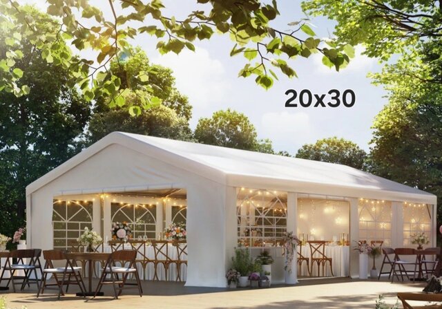 20 x 60 White Party Tent