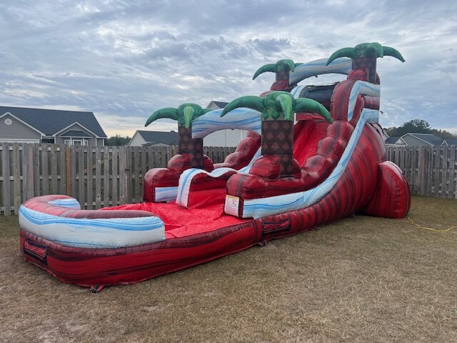 15Ft Red Hot Single Slide