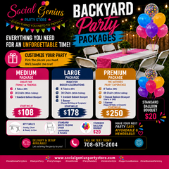 BACKYARD PARTY PACKAGE W BALLOON MEDIUM  