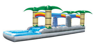 Tropical Dual Slip N Slide with Pool