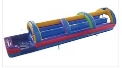 Rainbow Dual Lane Slip N Slide with Pool