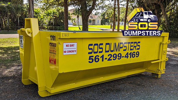 Palm Beach Gardens FL Large Dumpster Rental for Yard Waste Removal