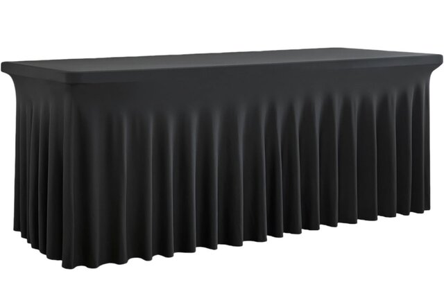 Black flowing table clothes