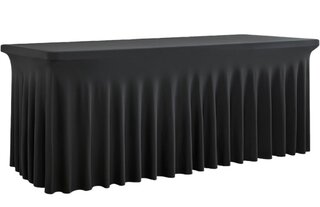 Black flowing table clothes