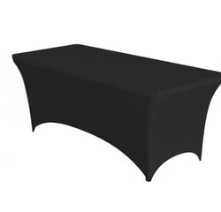 Black Fitted Tablecloth