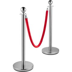 Silver stanchions 