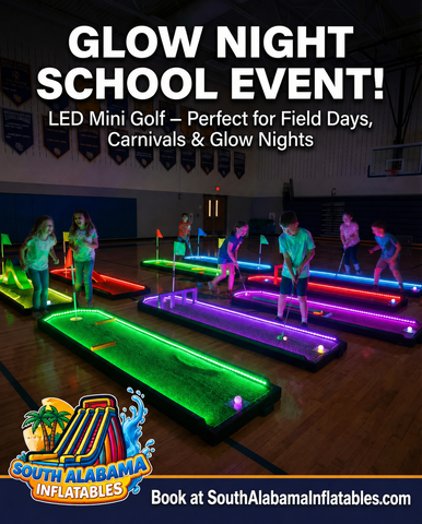 8 hour 9 hole LED mini golf course