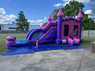 Princess Bounce House Combo with WET or DRY slide