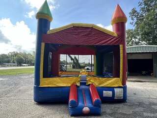 15x15 multi-color bounce house