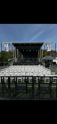 Custom event staging and audio setup