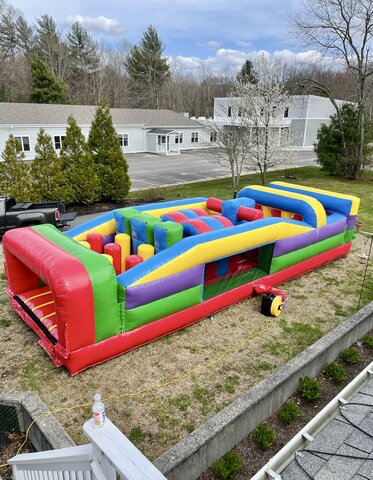 7-Element Retro Inflatable Obstacle Course