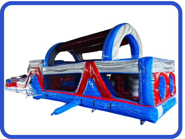 46ft Red / Blue Obstacle Course (DRY or WET )