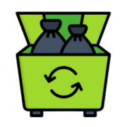 Trash bin icon by Sparks Enterprises LLC