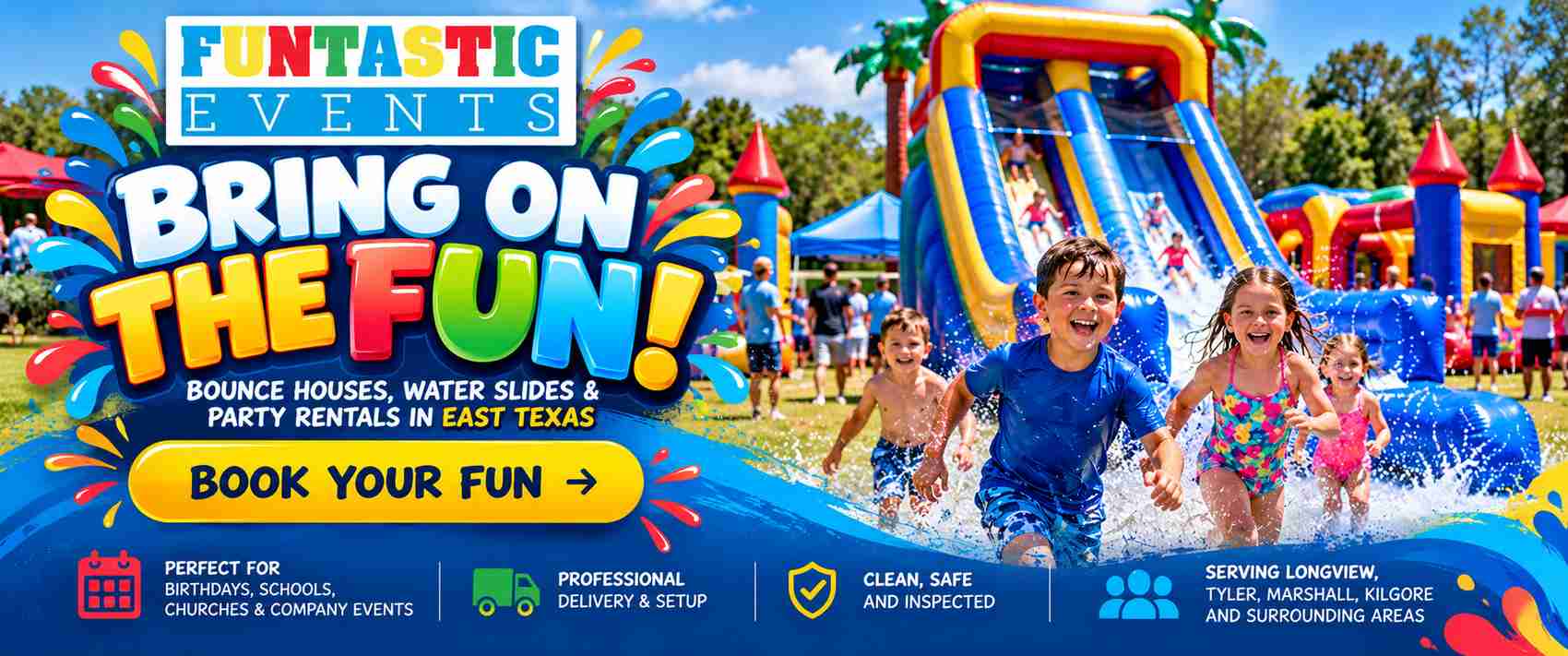 Funtastic Events bounce house and party rentals in East Texas
