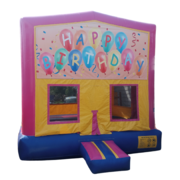 Happy Birthday Pink Bounce House