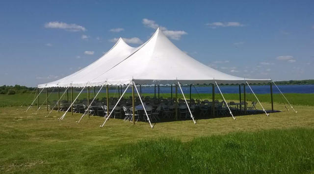 Tent Lighting, Coastal Maine Canopies