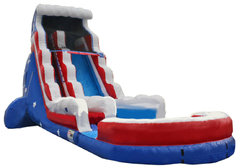 18ft Stars and Stripes Waterslide (Wet)