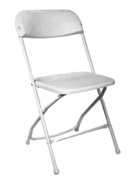 White Folding Chair Rentals