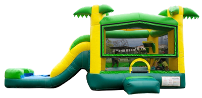 Tropical Combo Slide & Bounce House