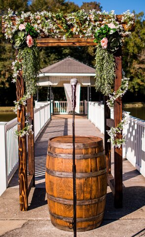 Handcrafted Wood Arbor