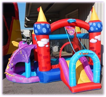 Little Purple Dragon Bounce with Slide - 3yrs age limit (SC021)