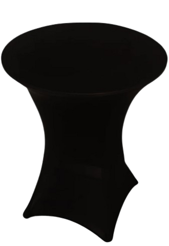 Black Fitted Cocktail Tablecloth