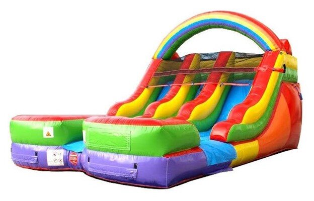 Rainbow Inflatable Water Slide