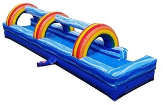 25’ Rainbow Inflatable Slip N Splash Slide
