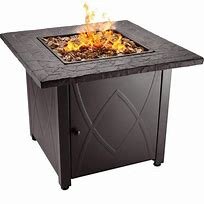 Fire Pit Clear Glass (propane gas required)
