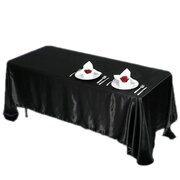 72x120 Black Tablecloth