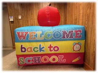 5ft Stack of Books Back To School Inflatable