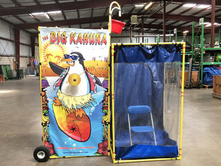 Indoor Dunking Booth with The BIG KAHHNA Target